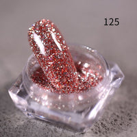 Nail Art DIY New Hot Platinum Powder 3D Mixed 8 Color Nail Dust Sets Glitter Siliver Sequins Flakes Manicure Decoration