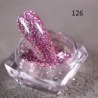 Nail Art DIY New Hot Platinum Powder 3D Mixed 8 Color Nail Dust Sets Glitter Siliver Sequins Flakes Manicure Decoration
