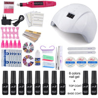 Nail kit Acrylic Liquid Powder Set False Nail Extension French Tips Files Nail Glitter Powder Decoration DIY Manicure Tool Kit