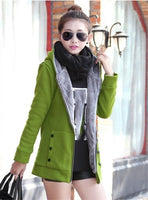 Sweatshirt women new Korean version of the thick M-3XL plus size yellow gray green long-sleeve Slim hoodies JD406
