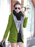 Sweatshirt women new Korean version of the thick M-3XL plus size yellow gray green long-sleeve Slim hoodies JD406