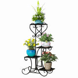 Multi-layer Floor Flower Stand Plant Shelves Balcony Living Room Interior Modern Decoration Floor Standing Flower Shelf Storage