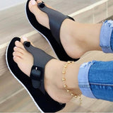New Women Wedges Sandals Summer Casual Muffin Slip on Platform Flip Flops Ladies Sandals Party Peep Toe Sandals Sandalias Mujer