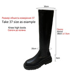 Black flat Over The Knee Boots Women shoes Platform Thigh High Boots Winter Shoes Long Boots Women Thick Sole Botas Mujer