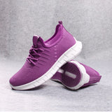 Women's Sneakers Air Mesh Woman Autumn Shoes Lace up Walking Spring Tennis Female Knitting Breathable Ladies Vulcanized Shoes