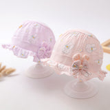 Newborn Baby Hat Cute Rabbit Bow Thin Cotton hat Baby Hat Breathable Sun Hat