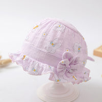 Newborn Baby Hat Cute Rabbit Bow Thin Cotton hat Baby Hat Breathable Sun Hat