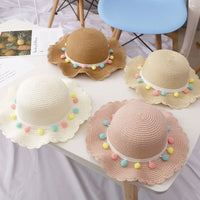 Summer Fashion Children's Sun Hat Straw Hat Girl Princess Bag Sandal Hat Thin Girl Cute Breathable Baby Accessories