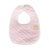 Newborn Baby Saliva Towel Bib Bib Thickened Double Layer Quilted Cotton Pure Color Soft Baby Saliva Towel Snap Button NewbornBib