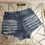 New High Waisted Women Shorts Jeans Sexy Super Mini Hole Booty Shorts Pole Dance Rock Vintage Party Shorts