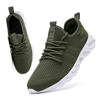 Damyuan Couple Casual Sports Shoes Men Women Mesh Breathable Comfortable Jogging Trainer Shoes Outdoor Walking Black Sneakers