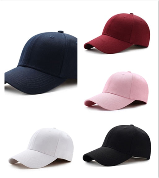 New Hot Fashion Sport Women Men Unisex Solid Snapback Baseball Ball Cap Outdoor Sports Hats Adjustable Baseball Visors Hat