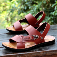 Men's New Summer Men's Open-toed Sandals Fashion Trend Beach Shoes Slippers Men's Sandals Mens Sandals Summer  Leather Sandals