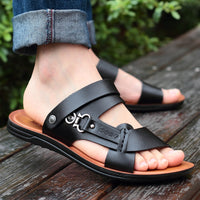 Men's New Summer Men's Open-toed Sandals Fashion Trend Beach Shoes Slippers Men's Sandals Mens Sandals Summer  Leather Sandals