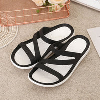 Women's Slippers Casual Summer Ladies Sandals Waterproof Non-slip Beach Slipper Jelly Shoes Wedges Heels Female Slides New