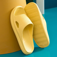 Women Thick Platform Slippers Summer Fashion EVA Soft Sole Beach Slide Sandals Men Couple's Indoor Bathroom Anti-Slip Shoes Home