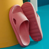 Women Thick Platform Slippers Summer Fashion EVA Soft Sole Beach Slide Sandals Men Couple's Indoor Bathroom Anti-Slip Shoes Home