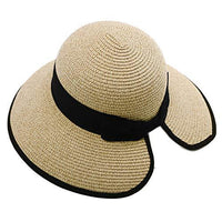 Comhats Summer Bucket  Straw Hat For Women Sun UV Protection Foldable Packable Travel Beach Ladies