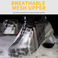 Summer Breathable Work Safety Shoes Men Air Cushion Work Sneakers Anti-Puncture Work Shoes Male Steel Toe Shoes Protective Shoes