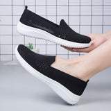 Women Platform Shoes Light Sneakers Breathable Mesh Summer Outdoor Slip-On Sock Casual Shoes Plus Size Tennis Feminino Sapatilha