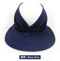 New Hat Spring Summer Female Sun Hat Female UV Resistant Elastic Top Empty Cap Ponytail Hat Visor Hat Beach Hat Women