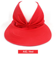 New Hat Spring Summer Female Sun Hat Female UV Resistant Elastic Top Empty Cap Ponytail Hat Visor Hat Beach Hat Women