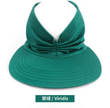 New Hat Spring Summer Female Sun Hat Female UV Resistant Elastic Top Empty Cap Ponytail Hat Visor Hat Beach Hat Women