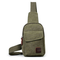 Men Travel Chest Bag Pack Sport Cross Body Outdoor Canvas Satchel Shoulder Bag Small Size Large Capacity Outdoor Necessary