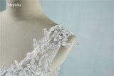 ZJ9076 Ball Gowns Spaghetti Straps White Ivory Tulle Bridal Dress For Wedding Dresses Pearls  Marriage