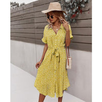 Women Dresses Summer Fashion Polka Dot Split Boho Dress Women Clothing Casual Beach Vacation Long Dresses Vestido De Mujer