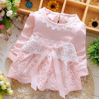 Cute Baby Girl Dress Cotton Children Kids Baby Girls Dresses One Piece Baby Autumn Clothing For School Casual Wear Clothes Girl