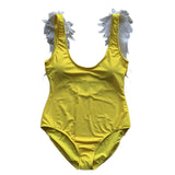 Summer Family Wing Swimming Dress Mother and Daughter Swimwear Family Matching Look Mom Girls Kids Swimsuits Family Look Outfits